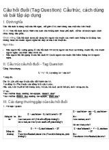 Câu hỏi đuôi (Tag Question) Cấu trúc, cách dùng và bài tập áp dụng